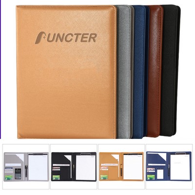 PU Leather Binder, Interview Legal Document Organizer, Portfolios Padfolio Binder