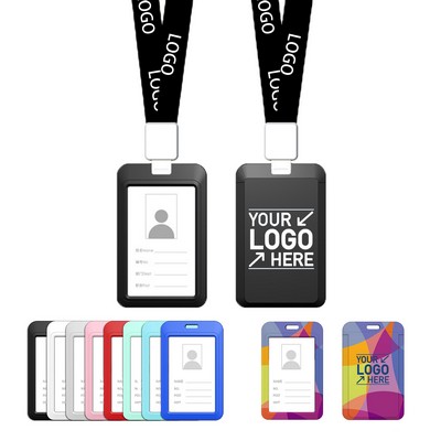 Customize Vertical ID Holder w/Lanyard