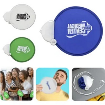 Nylon Round Hand Foldable Fan