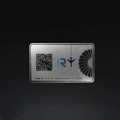 QR Frosted Silver Card