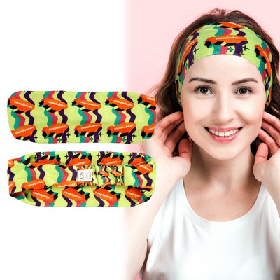 Velvety Full Color Stretchy Headband