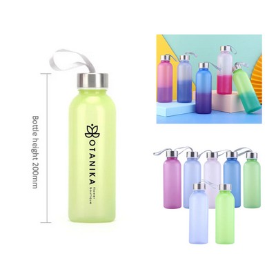 18OZ RPET Water Bottle With Stainless Steel Lid