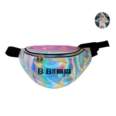 Holographic Shiny Iridescent Waist Bag