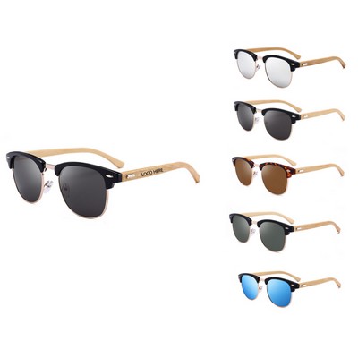 Retro Bamboo Sunglasses