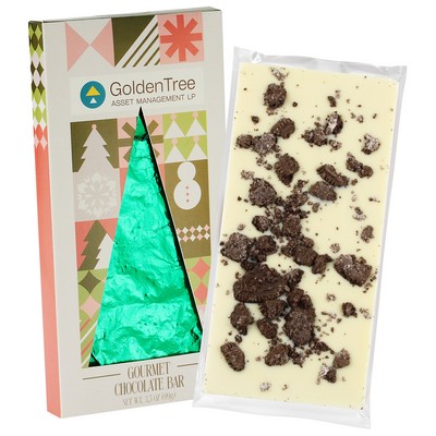 3.5 Oz. Belgian Chocolate in Tree Window Box - Milk & Cookies Bar