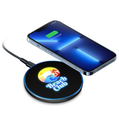 Full Color Light-up Logo Wireless Charger 15W