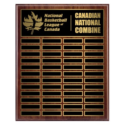 Genuine Walnut Annual Plaque, Award Trophy, 1x2