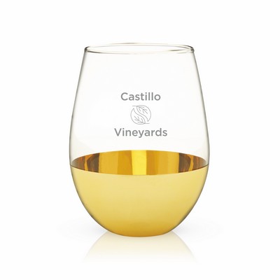 Belmont Gold-Dipped Wine Tumblers by Viski®