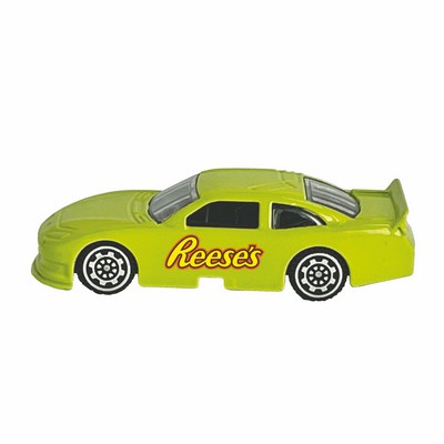 3" 1:64 Scale Nascar® Style Race Car -Lime w/ Full Logo (Both Doors -same art) {u}