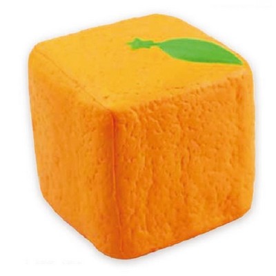 Orange Cube Shape Stress Reliever