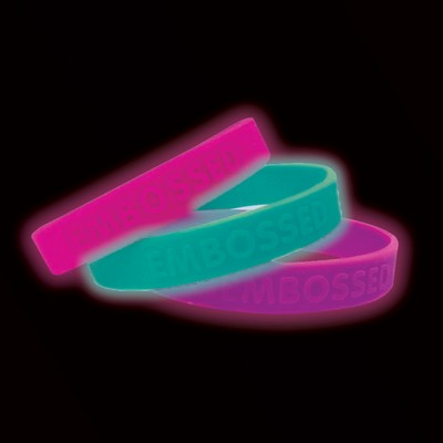 Emboss Glow Wristbands