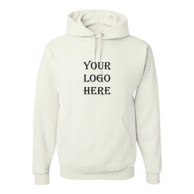 Jerzees® NuBlend® Hooded White Sweatshirt