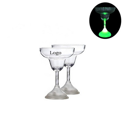 Food Grade Plastic Cocktail Glasses w/LED Flashing Light