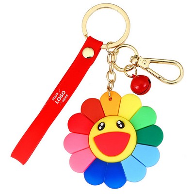 Colorful Sunflower Keychain