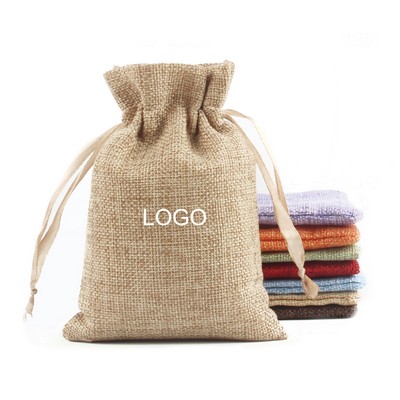 Burlap Gift Bags with Drawstring