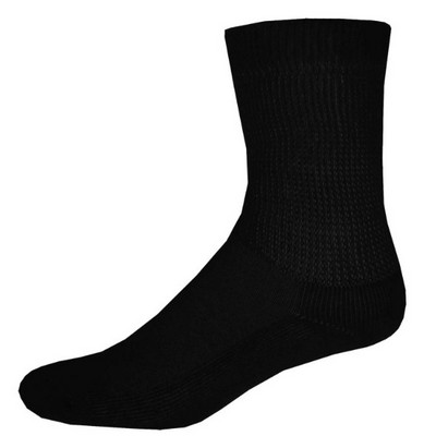 Non Binding Cotton Blend Athletic Crew Socks