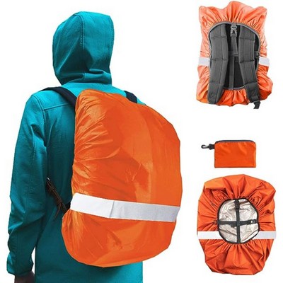 Hi Viz Waterproof Ultralight Reflective Tape Safety Rain Cover Backpack