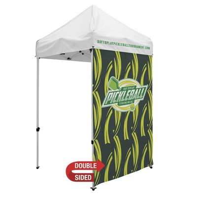 5' Economy Tent Full Wall (Dye Sublimated, Double-Sided)