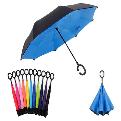 C-Holder Reverse Double Color Umbrella