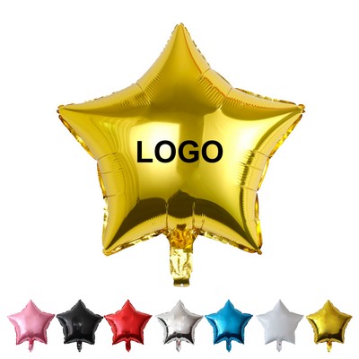 18" Star Shaped Aluminum Foil Balloon