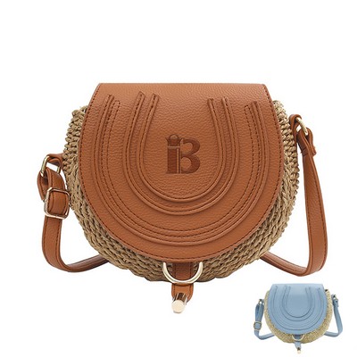 Jute Versatile straw cross-body shoulder bag