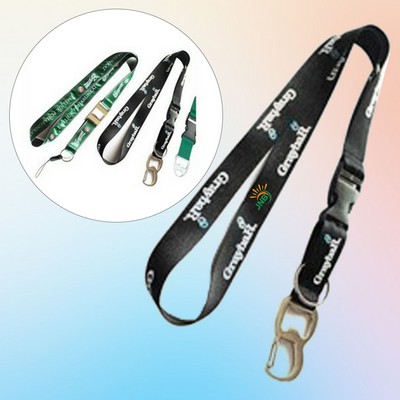 Lanyard with Integrated Bottle Opener