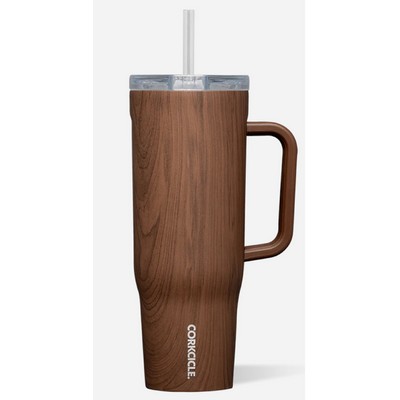 Corkcicle 40oz. Walnut Wood Cruiser Insulated Tumbler with Handle