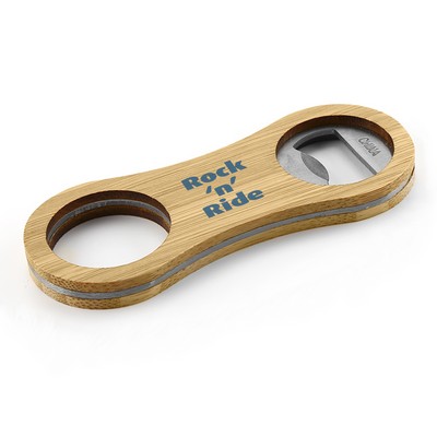 Intox Bamboo Bottle Opener Key Ring