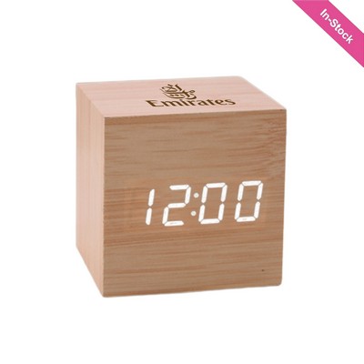 Wooden Digital Alarm Clock