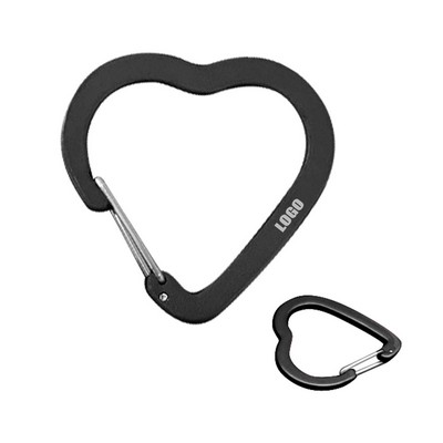 Heart Shaped Flat Carabiners