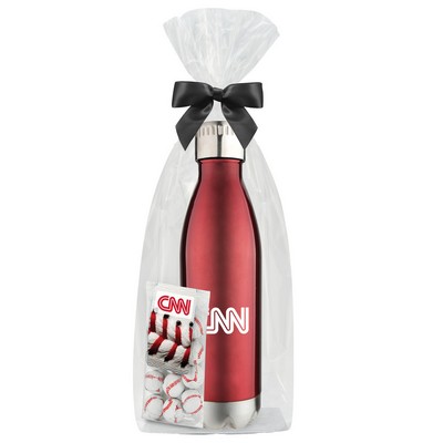 Promo Revolution - 17 Oz. Dual Wall Vacuum Sealed Water Bottle Gift Set