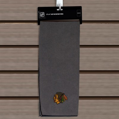 Nhl - Golf Towel, 19"X41" Grey Microfiber