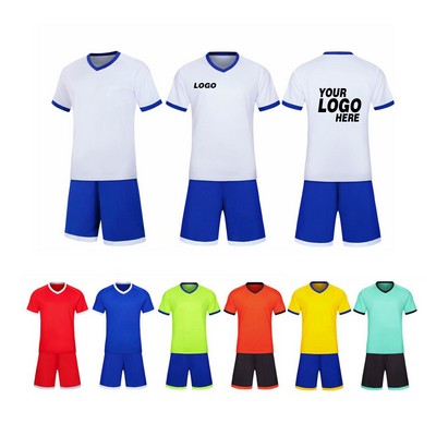 Soccer Jersey Sports Team Training Shirt And Shorts Uniform