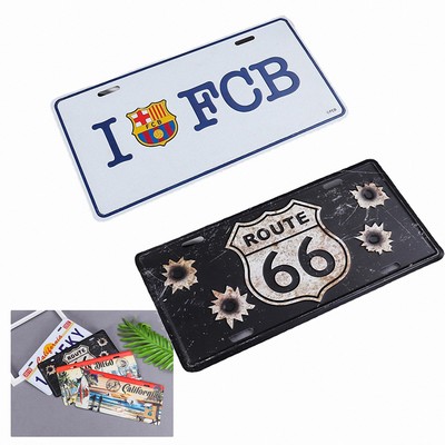 Embossed Aluminum License Plates With 4 Holes