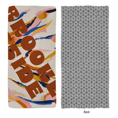 30" X 60" Sand-free Waffle Beach Towel