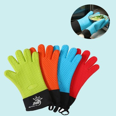 Heat Resistant Silicone Gloves for Grilling