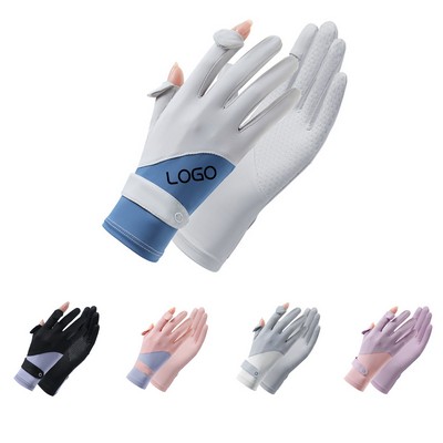 Women Summer Sunscreen Gloves