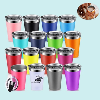 12oz Stainless Steel Drinking Cups with Lids