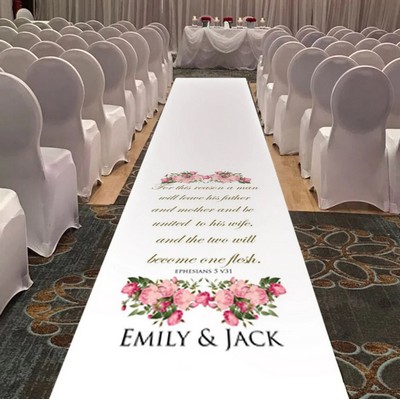 Custom Printed Aisle Runner, Poly Full Dye Sublimated