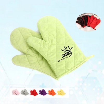 Canvas Heat-Resistant Oven Mitt