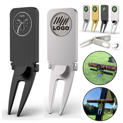 Magnetic Cigar Holder Golf Divot Marker Tool