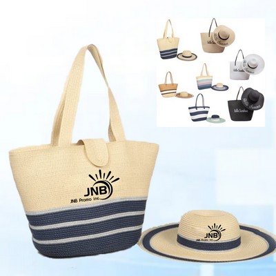 Sunshine Straw Hat & Tote Bundle