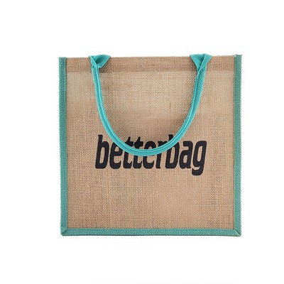 Burlap bag laminated burlap shopping bag