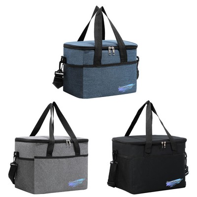 22L Solid Color Portable Insulated Bag