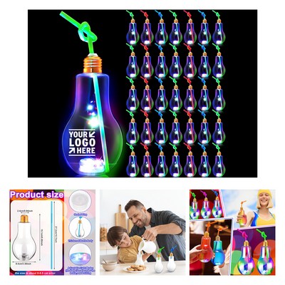 400 ml Christmas LED Light Bulb Cup for Drinks Glow in the Dark Bulb