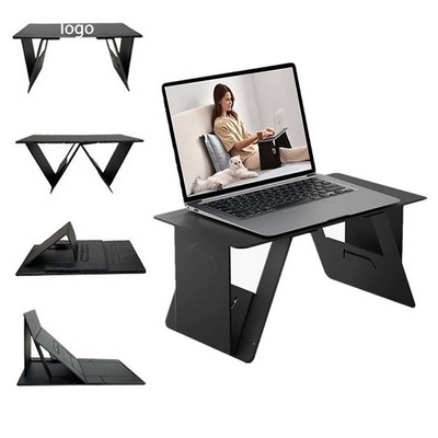 Portable Leather Foldable Laptop Lap Desk Bed Desk