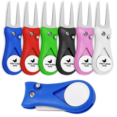 Foldable Golf Divot Tool With Mark MOQ20