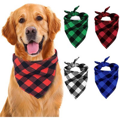 Custom Cotton Triangle Dog Bandana