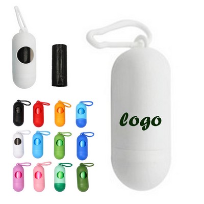 Dog Waste Bag Holder Small Dog Bag Dispenser With Hook