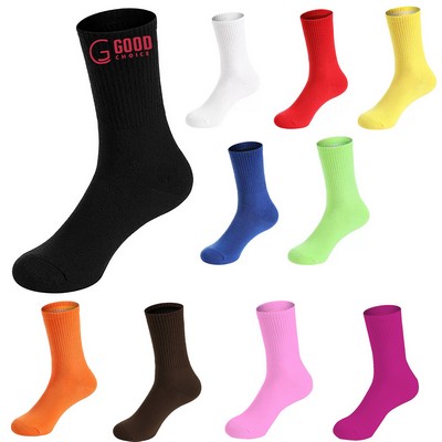 Autumn Pure Color Leisure Socks